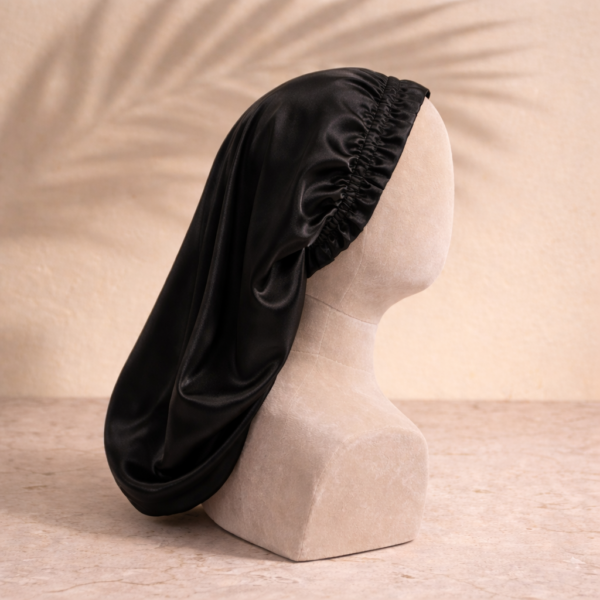 Bonnet de nuit en soie de mûrier – Modèle long