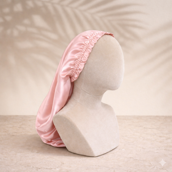 Bonnet de nuit en soie de mûrier – Modèle long