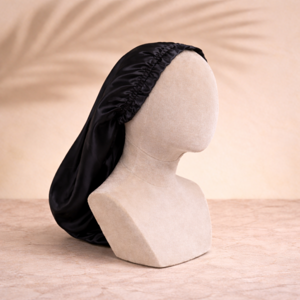 Bonnet de nuit en soie de mûrier – Modèle long