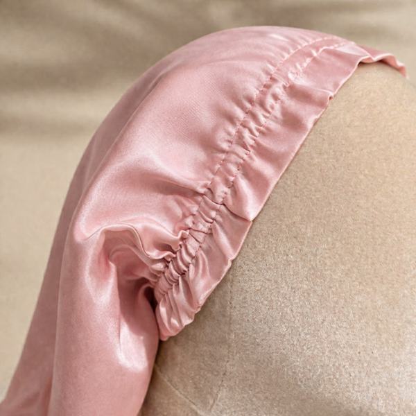 Bonnet de nuit en soie de mûrier – Modèle long