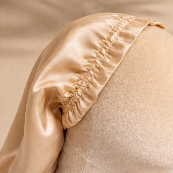 Bonnet de nuit en soie de mûrier – Modèle long